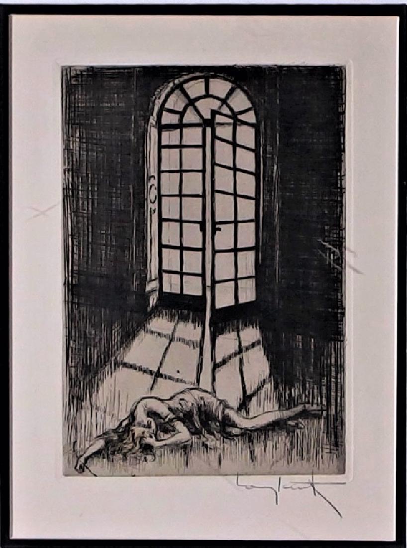 Louis Icart Palladium Doorway Copper Etching (1 of 6)