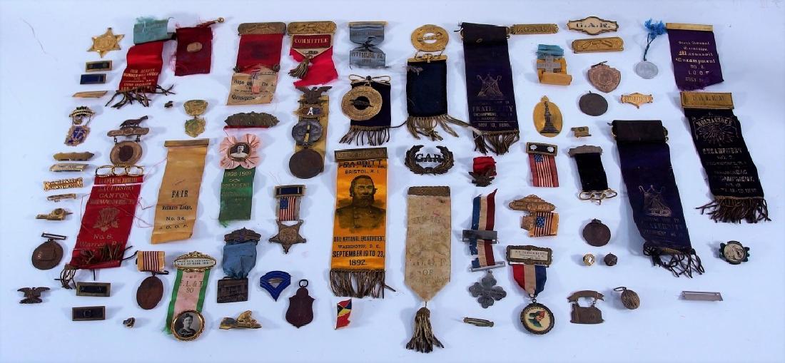 G.A.R Military Fraternal Medal and Pin Group (1 of 6)