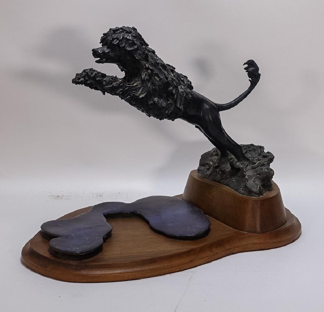Contemporary Garry Newton Bronze Poodle Sculpture (1 of 7)