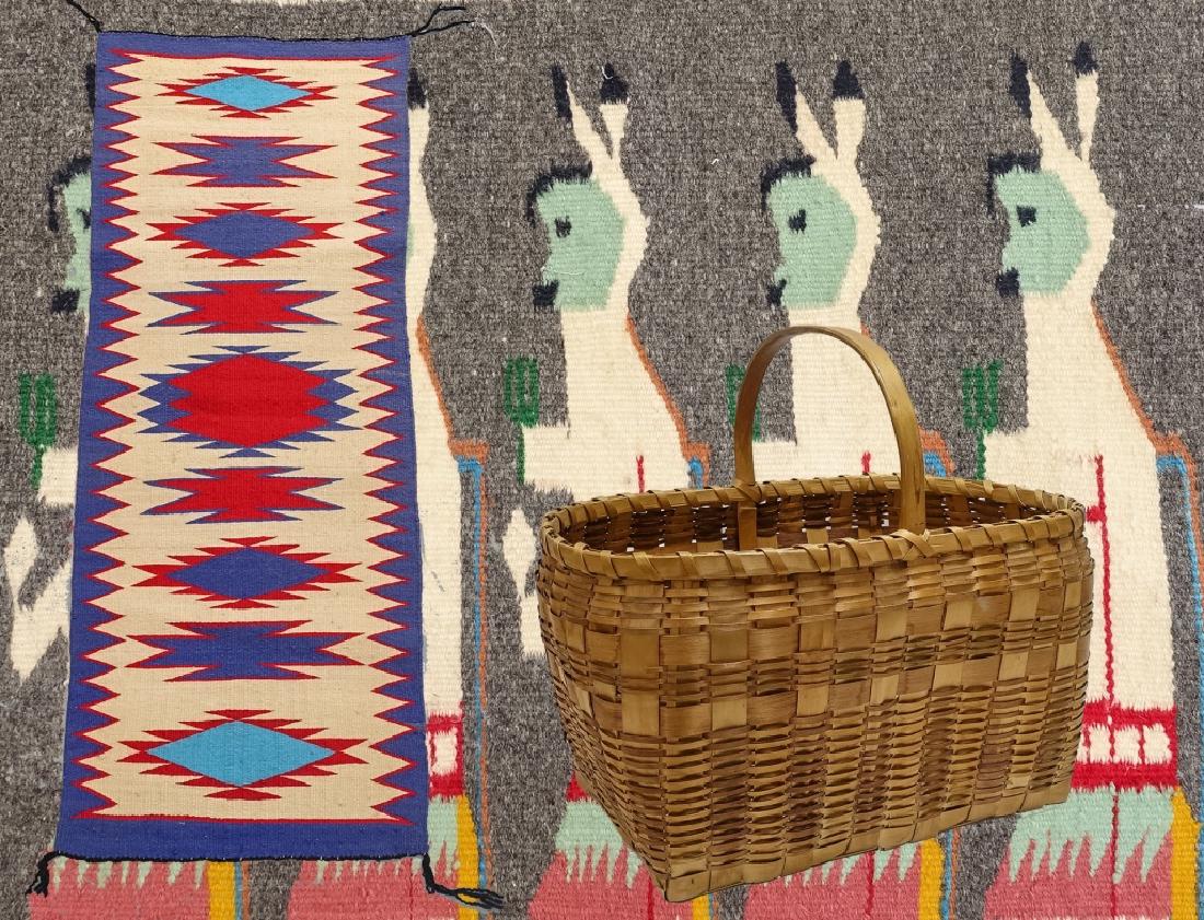 Native American Indian Basket & Yei Rug Group (1 of 11)