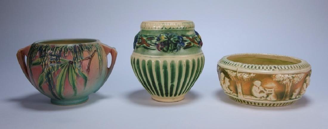 3 Roseville Pottery Moss Donatello Corinthian (1 of 8)