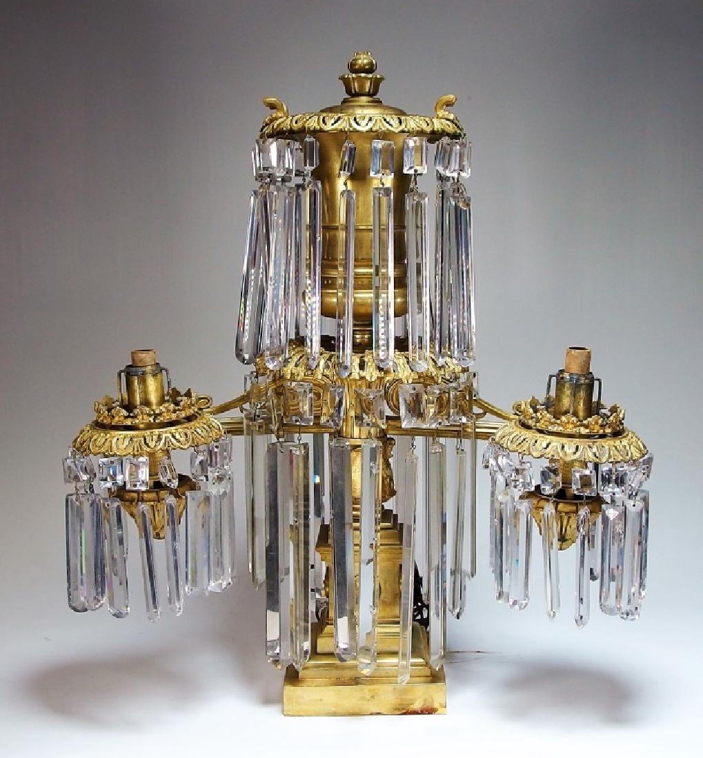 Messenger and Sons Hanging Crystal Argand Lamp (1 of 11)