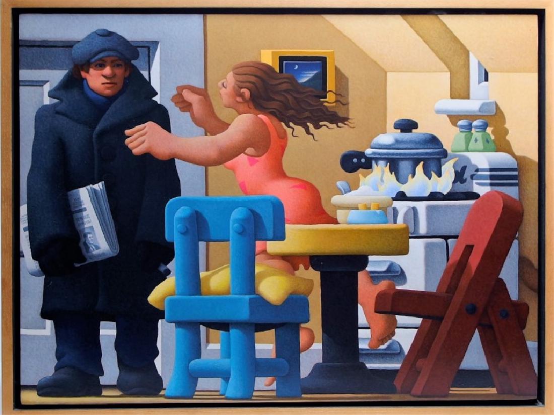 Leonard Dufresne Modern Genre Acrylic Painting