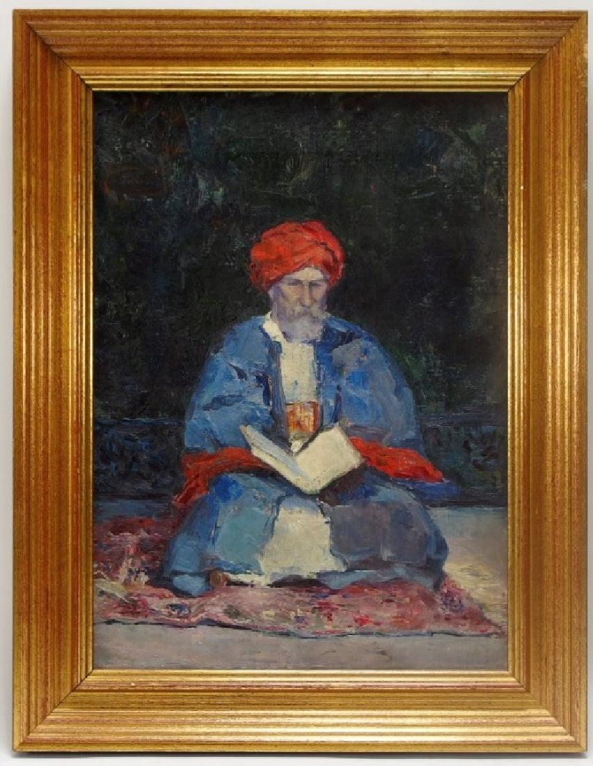 James H. Emerton Oil Painting of Orientalist Man (1 of 6)