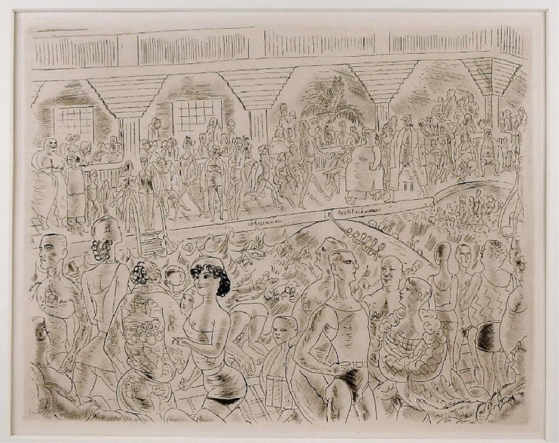 Charles Laborde Berlin Swimming Pool Etching (1 of 5)