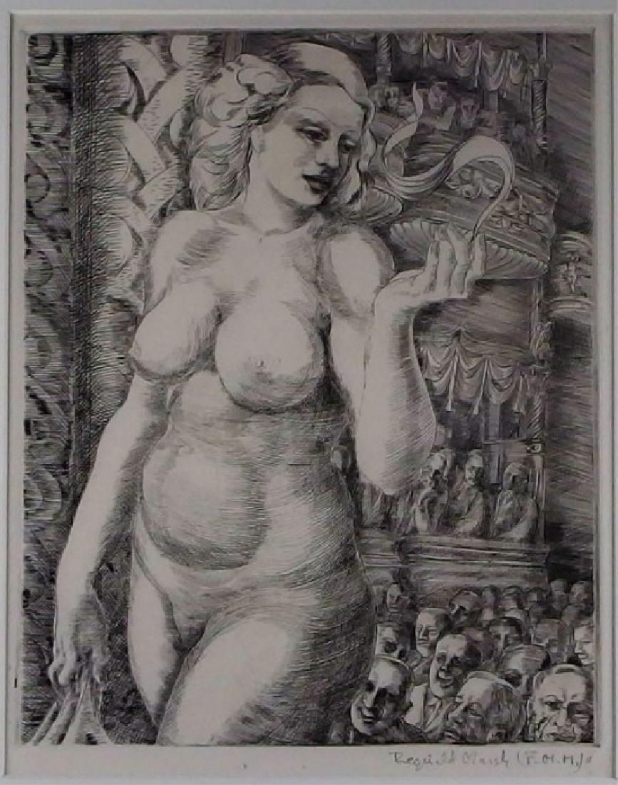 Reginald Marsh Burlesque Social Realist Engraving (1 of 6)
