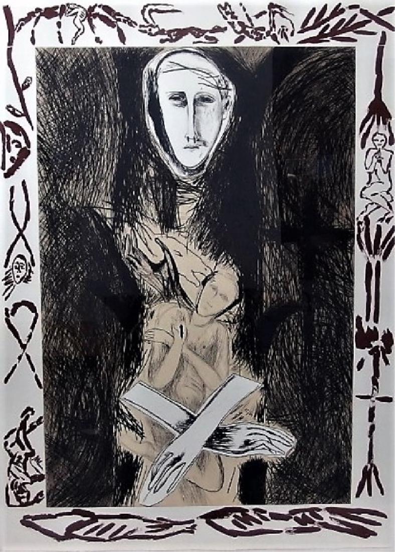 Mimmo Paladino Tra gli Ulivi Drypoint Etching (1 of 9)