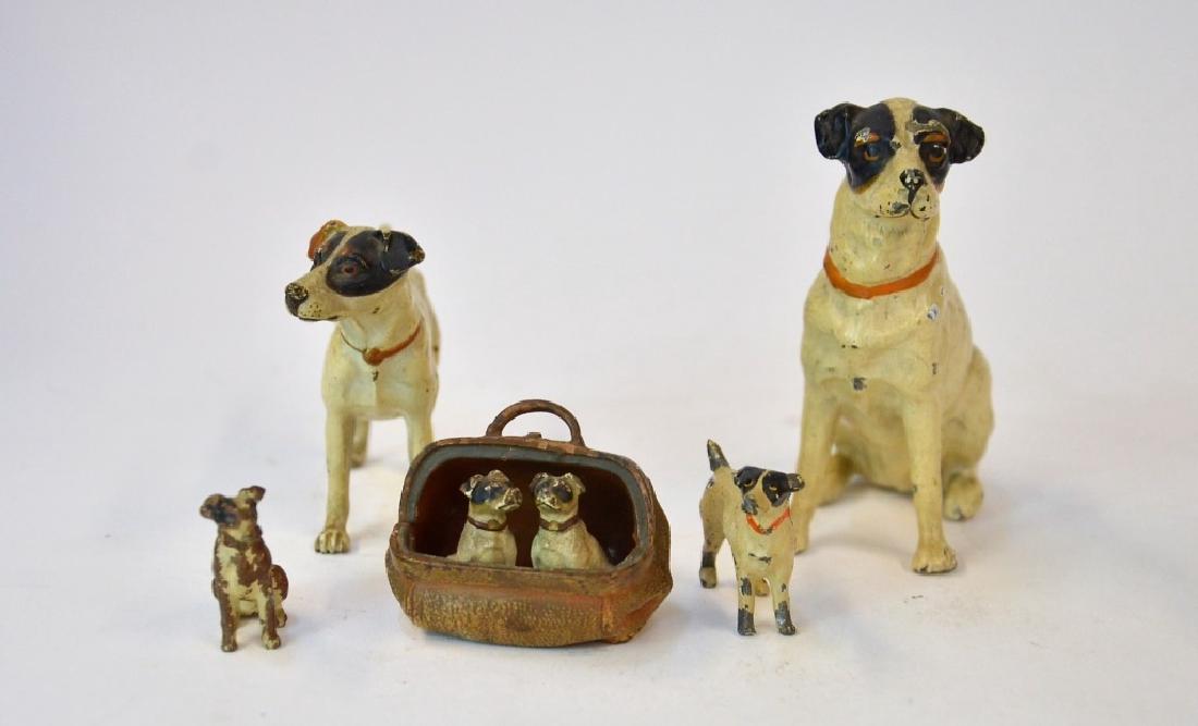 5 Cold Painted Vienna Bronze & Metal Dog Sculpture (1 of 8)