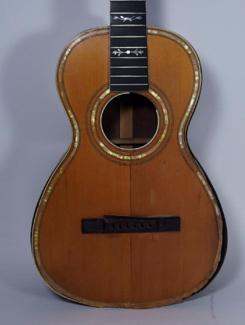 C.1960s Mother of Pearl Inlaid Acoustic Guitar