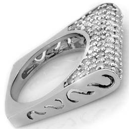 Natural 2.25 ctw Diamond Ring 18K White Gold -