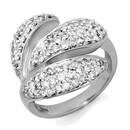 Natural 1.0 ctw Diamond Ring 14K White Gold -