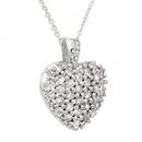 Natural 1.25 ctw Diamond Pendant 18K White Gold -