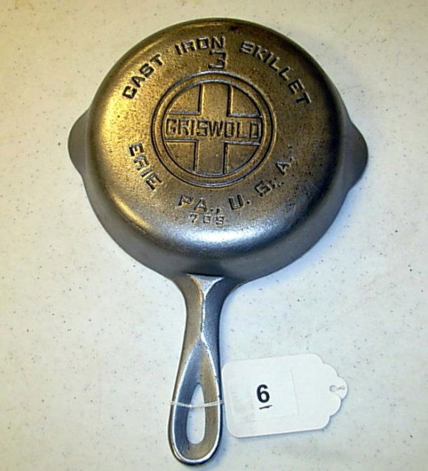 Griswold 3 Chrome Skillet