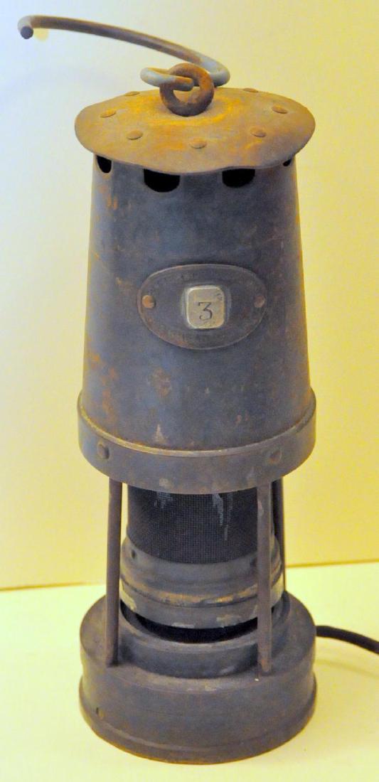 Miners lamp brass Patterson 19th c (1 of 3)