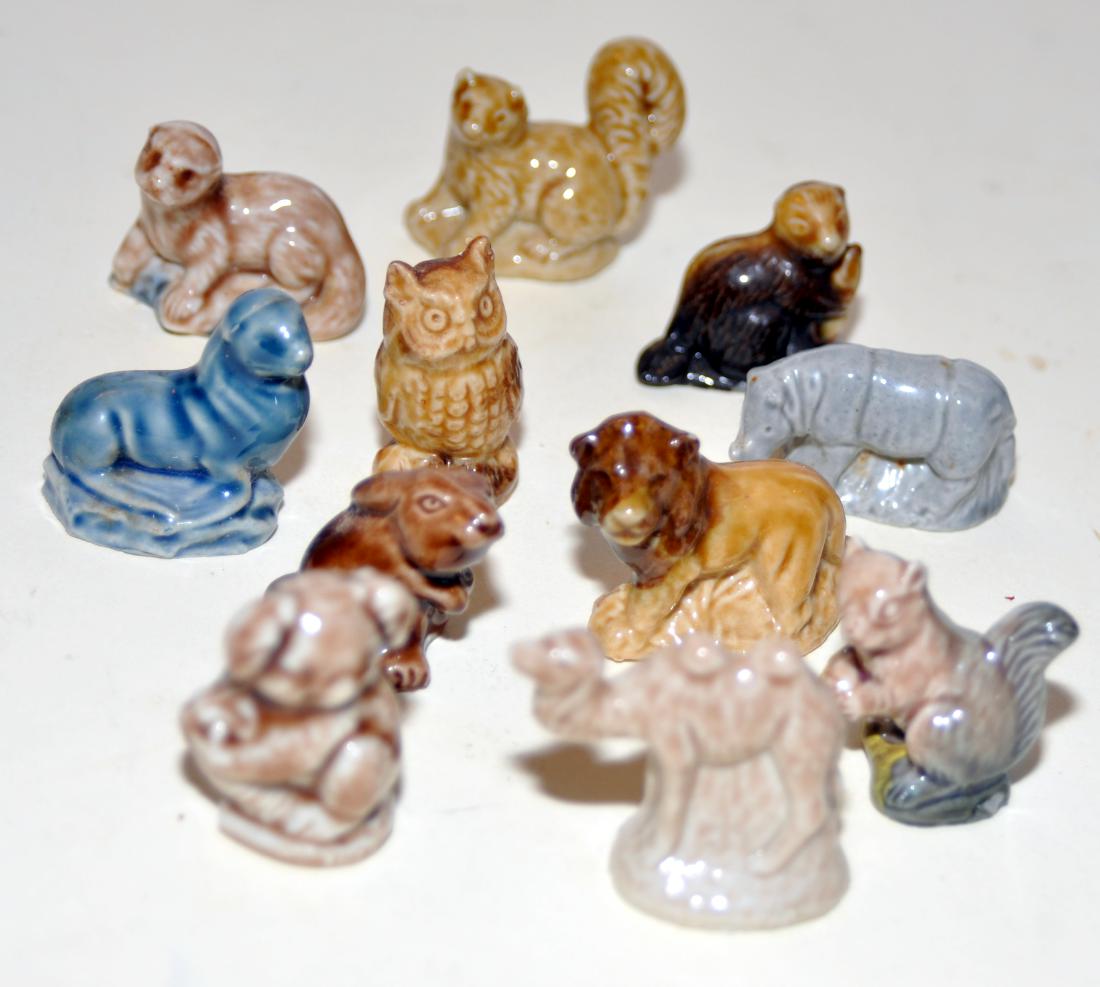 Wade figuriines animals Red Rose Tea: Collection of 11 animals - Wade figurines vintage Red Rose Tea promotional porcelain figures