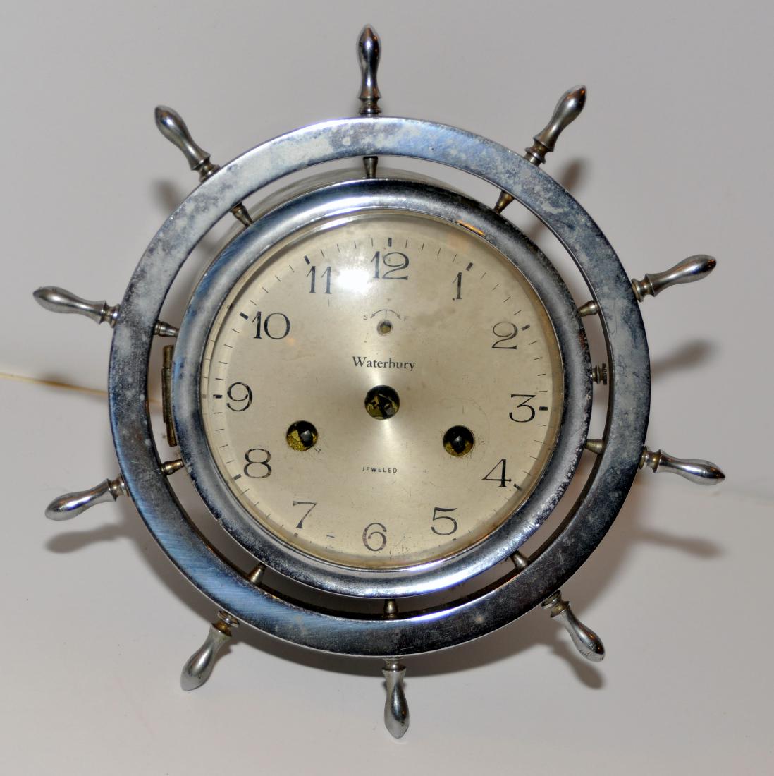 Waterbury Clock Ships Bell Vintage