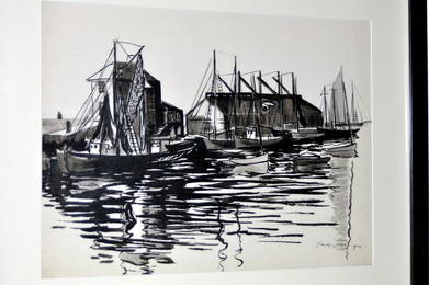 Hayley Lever Gouache Nantucket