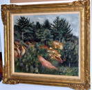 Oil painting signed Bernard Karfiol - Maine