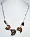 Ammonite sterling necklace custom