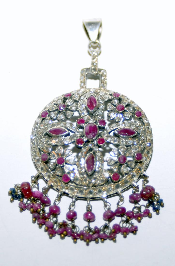 Ruby sterling large pendant (1 of 4)