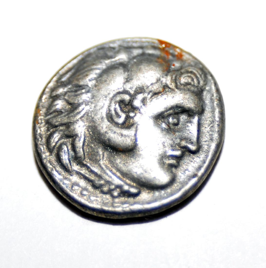 Alexander  Greek  silver coin (1 of 2)