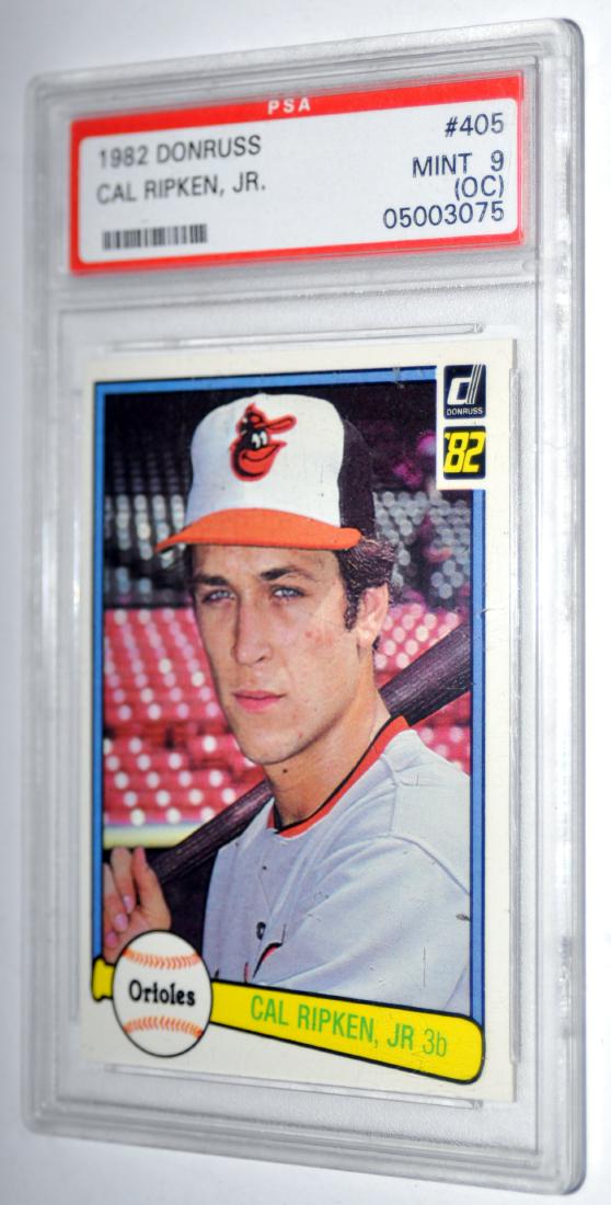 1982 Donruss Cal Ripken Jr. Mint: 1982 Donruss Cal Ripken Jr PSA graded baseball card - #405 -
