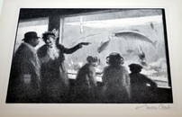 Gordon Grant - The Aquarium litho.