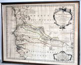 Map of French Senegal and New Guinea 1727