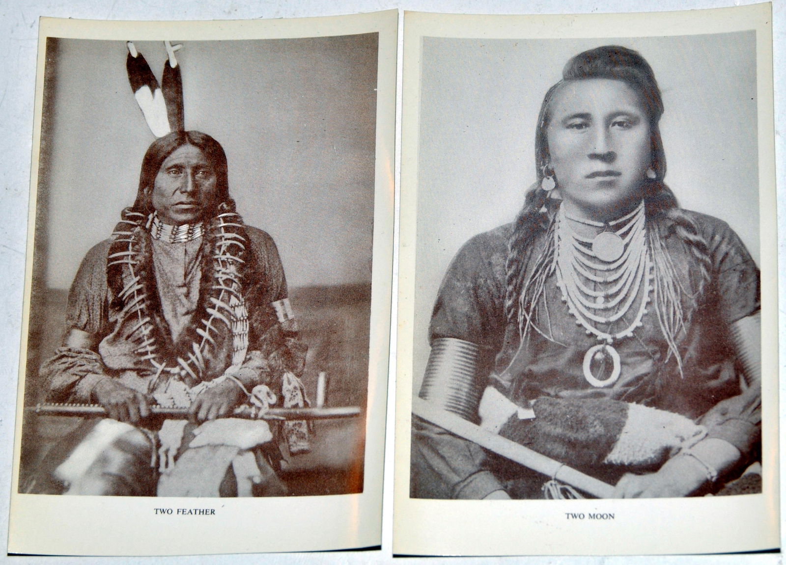 American Indian postcards chiefs: American Indian chiefs -18 images chiefs and scouts from late 19th c -found as old stock in local St James General store.