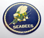 Seabee WWII enamel plaque