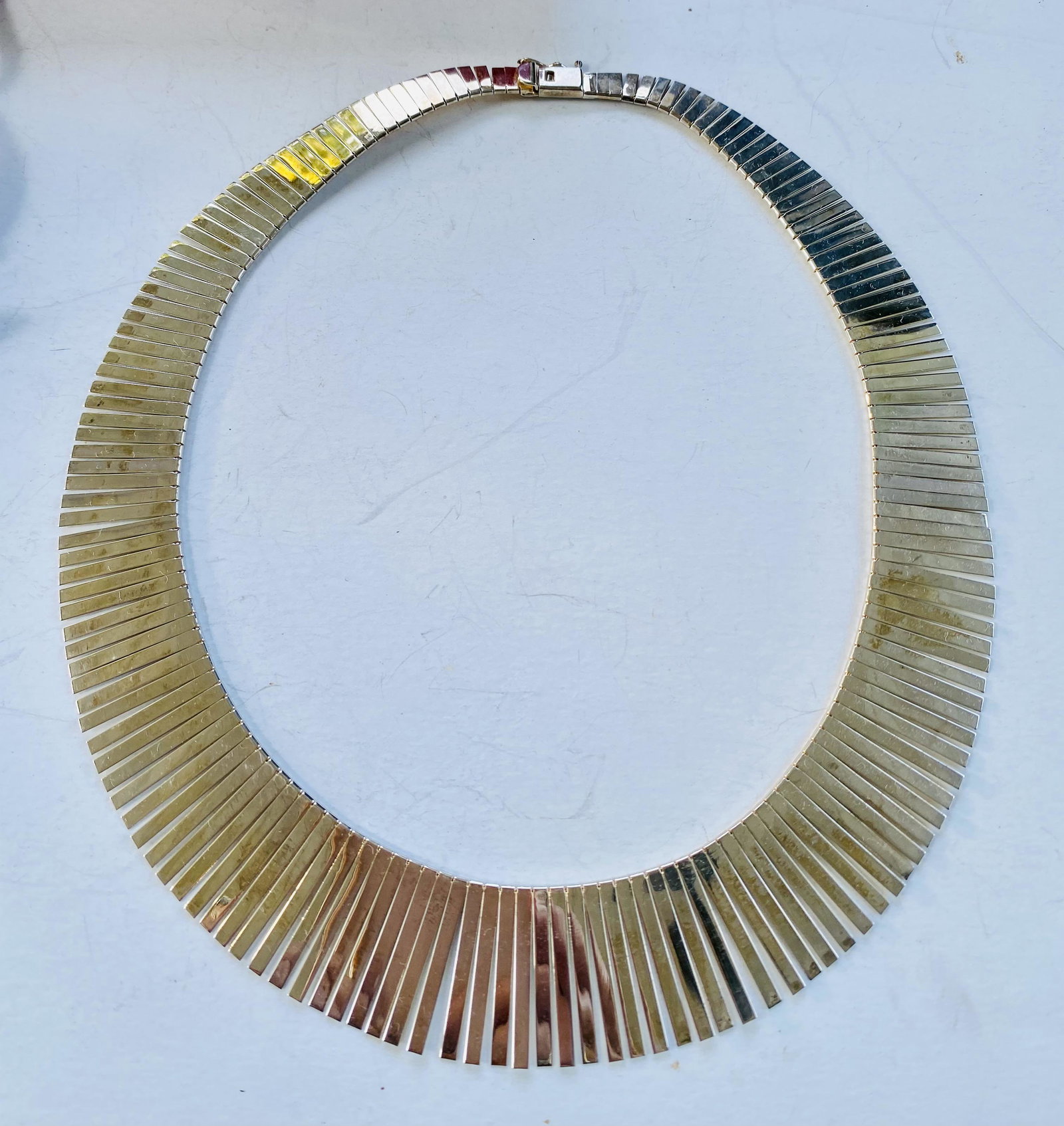 Sterling princess style necklace: Sterling necklace princess style vintage with marks on clasp