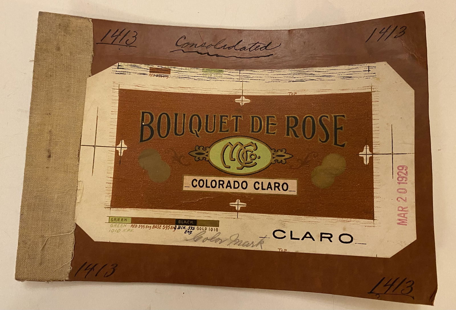 Bouquet de Rose progressive proofs/cigar