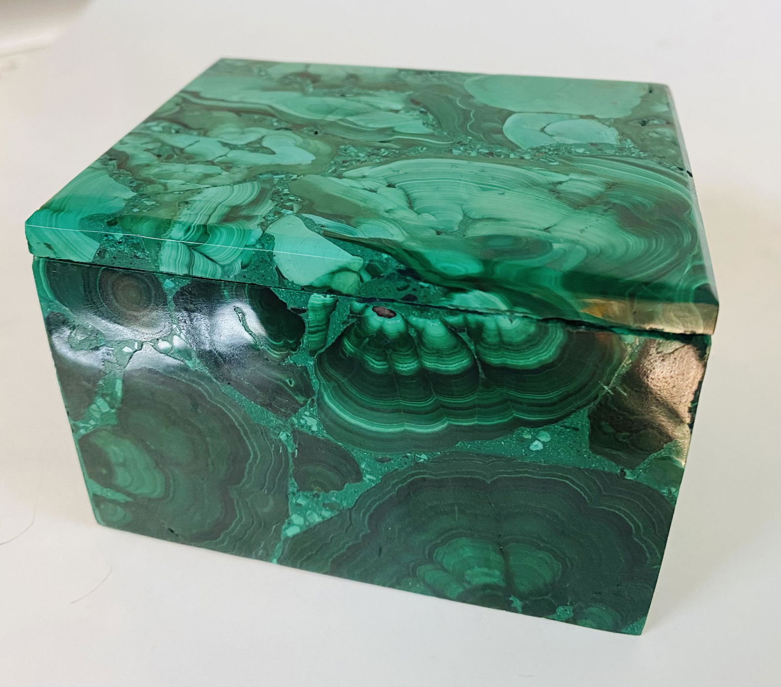 Malachite custom box gemstone (1 of 5)