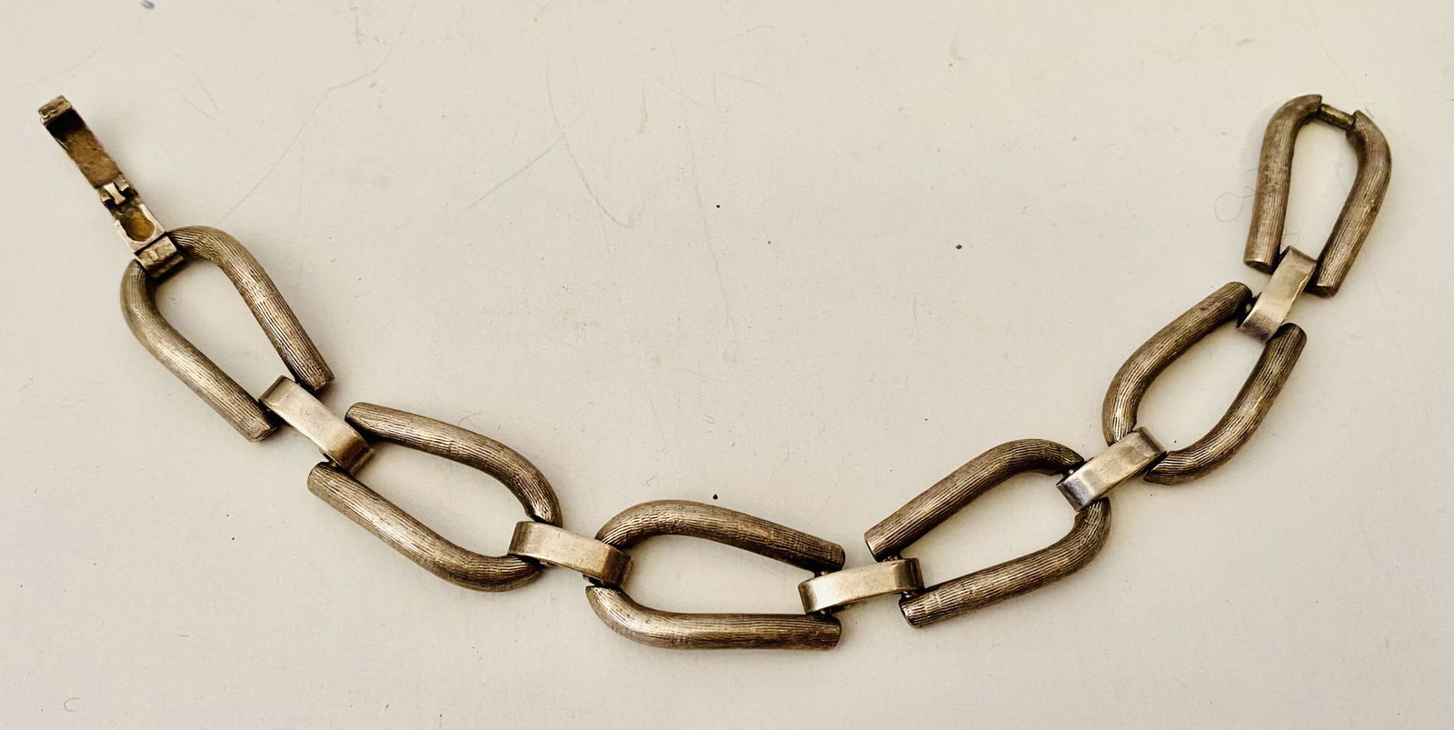 Sterling vintage bracelet open link (1 of 4)