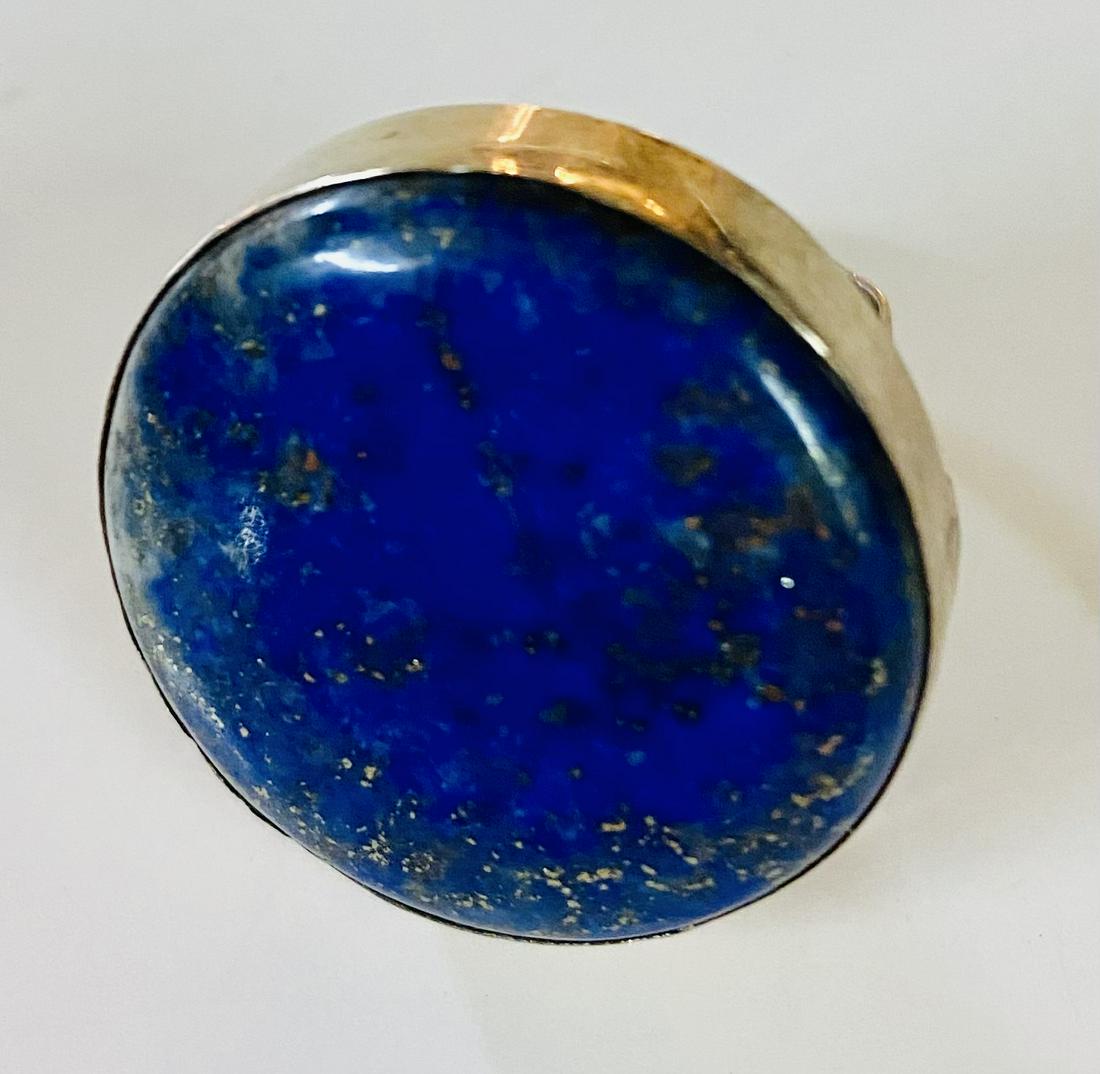 Lapis sterling ring dark blue (1 of 4)