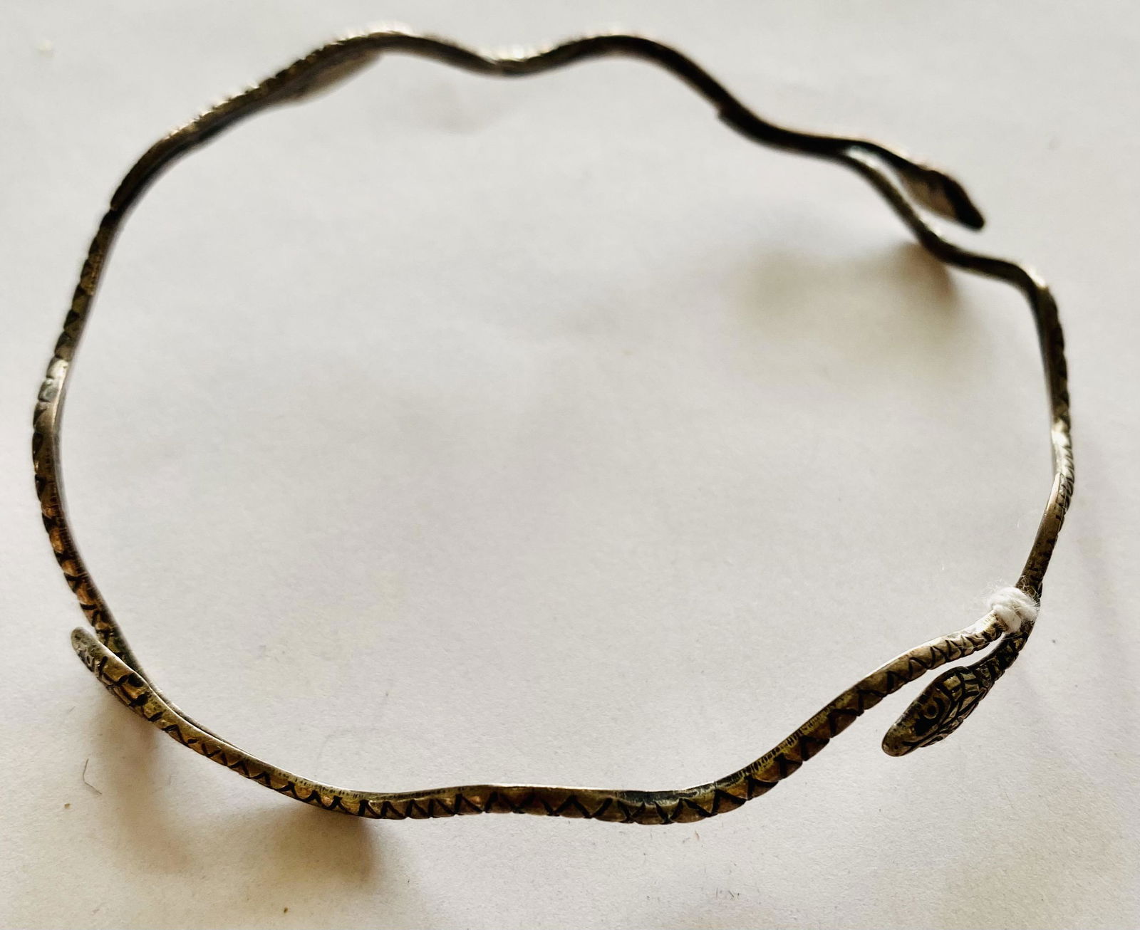 Vintage sterling snake bracelet (1 of 4)