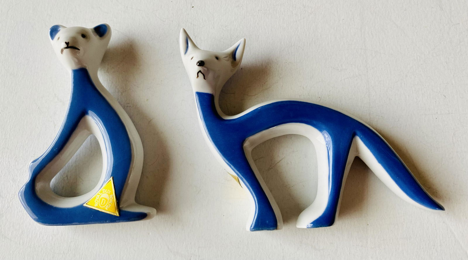 Royal Lux sylized 50's animals blue/white (1 of 3)