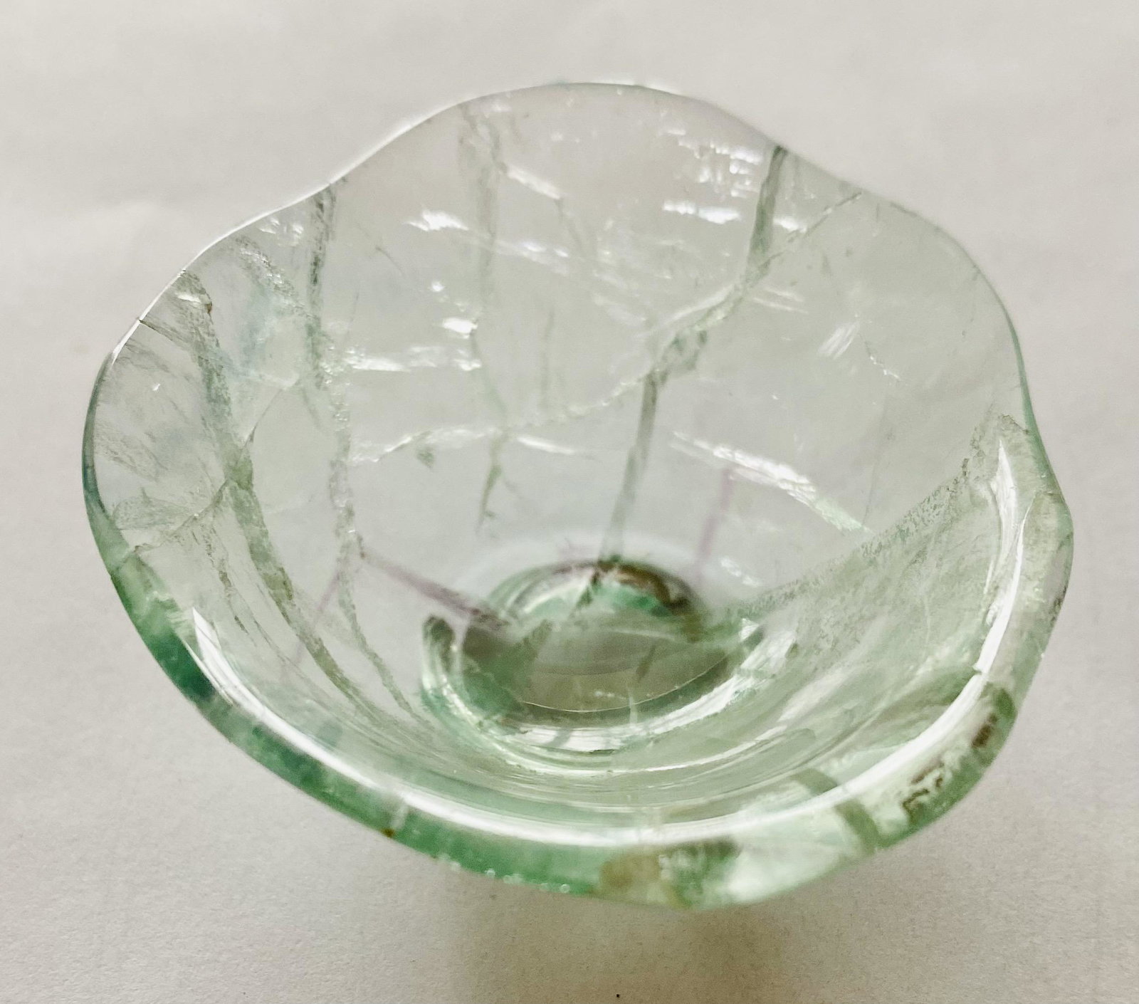 Fluorite carved condiment bowl (1 of 4)