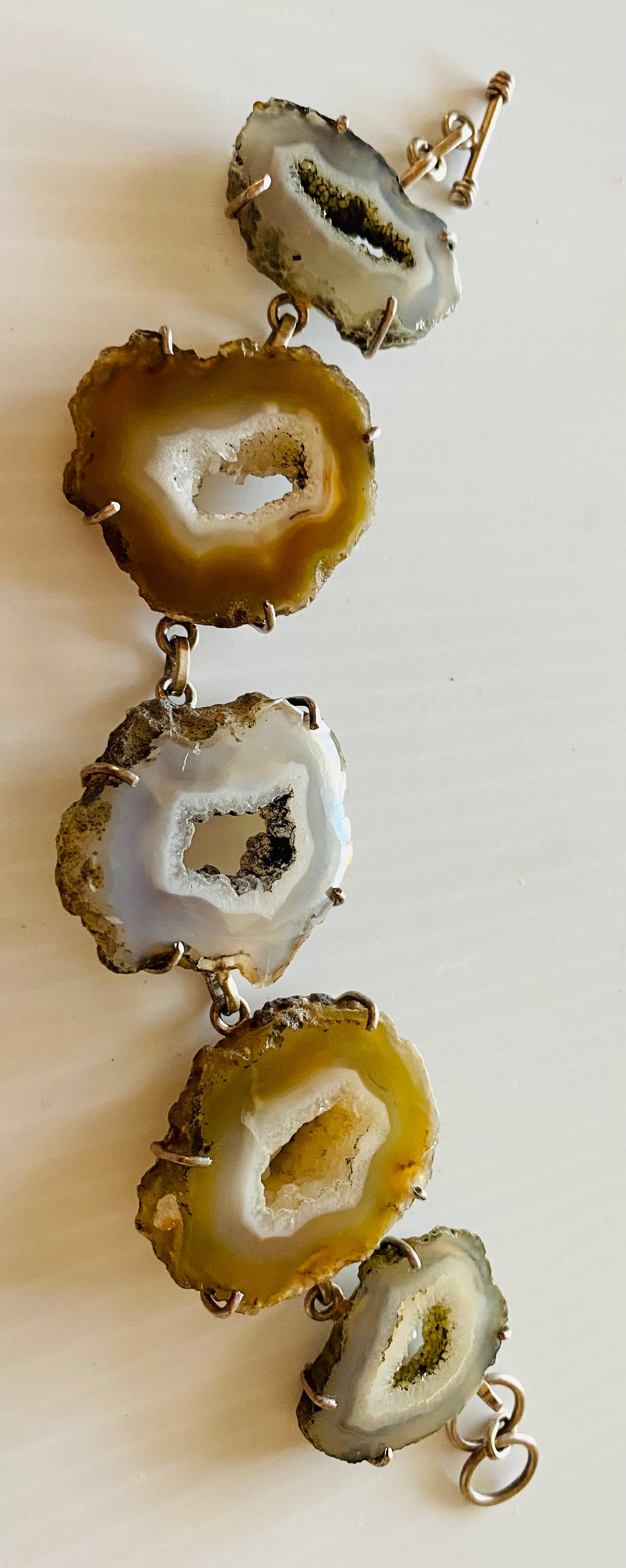 Agate sliced bracelet (1 of 5)