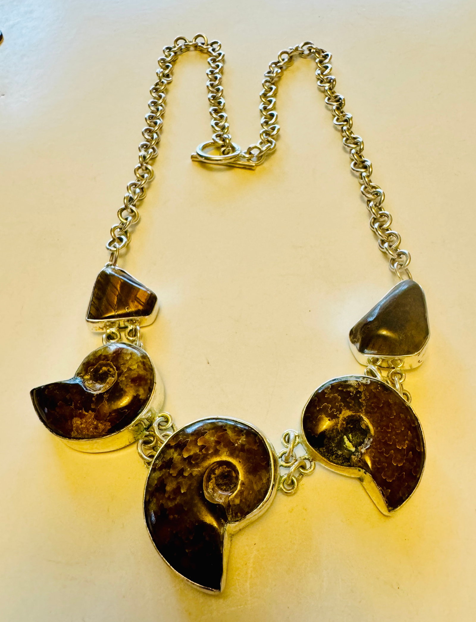 Ammonite sterling necklace /fossil (1 of 4)