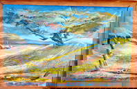 Oil painting Manzanillo Mexico landscape