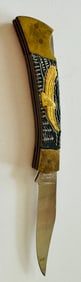 Eagle inlaid knife pocket style