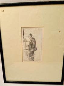 Etching Richard Hayley Lever