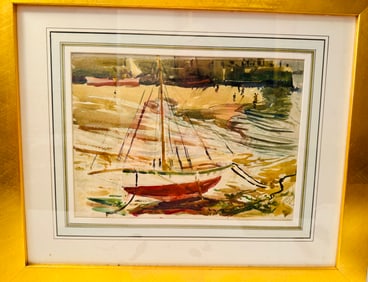 Richard Hayley Lever watercolor , St. Ives, England