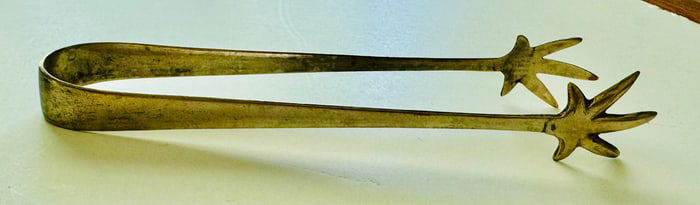 Antique ice cube tongs
