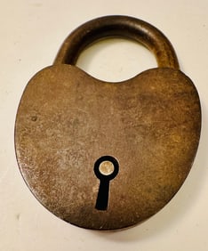 Old padlock - vintage /key unavailable