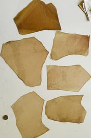 Mica- isinglass pieces 5 total