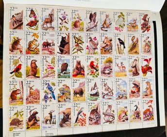 1987 American wildlife stamps with folder