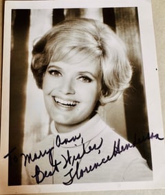 Florence Henderson photo signed- the Brady Bunch