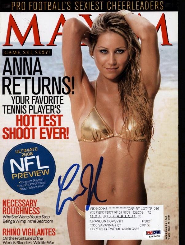 Anna Kournikova Authentic Signed Magazine Auto PSA/DNA (1 of 1)